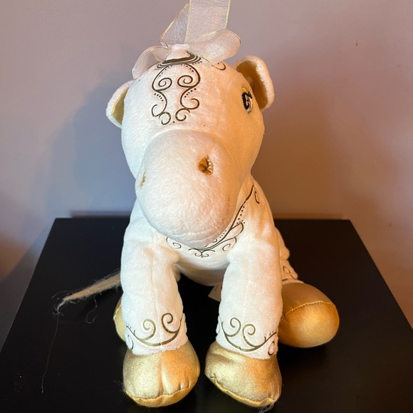 Build-A-Bear Enchanted White and Gold Pony Horse plush - Picture 5 of 14